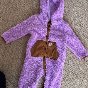 Carhartt Purple and Brown Kids Footie